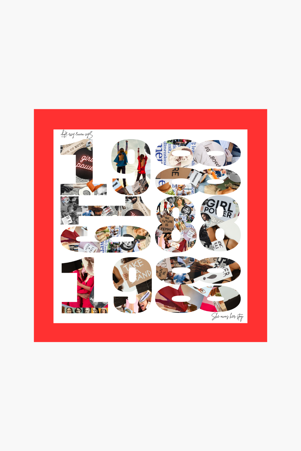 THE COLLAGE SILK SCARF